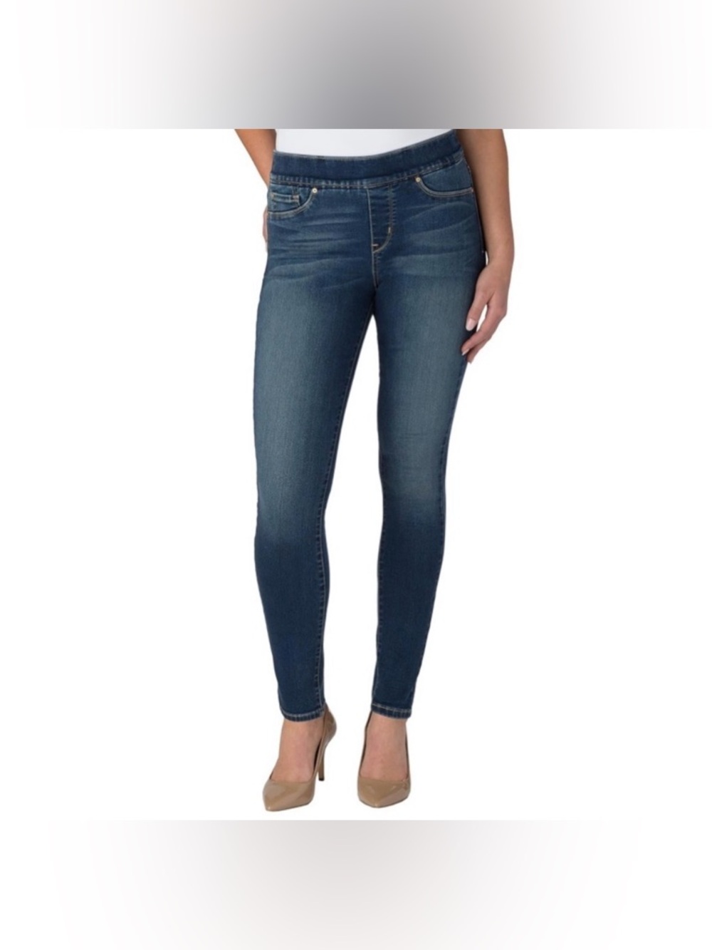Levis Denim Pull up Jeans Comfy Elastic Stretch Size 27 x 28 Legging